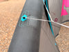 Bridle attachment and leading edge close-up on the used Dice SLS