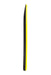 Side view of Vision Spark bodyboard, black and yellow edge, 42 inch, for watersports.