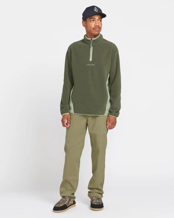 Volcom Error 92 Mock Neck Winter Moss Fleece - Boardworx