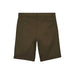 Volcom Sage green back view shorts with buttoned and zip pockets