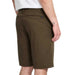 Volcom Solver shorts in sage green, rear view highlighting back pockets and label