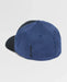 Volcom flexfit cap, navy with black brim, embroidered Volcom logo on side