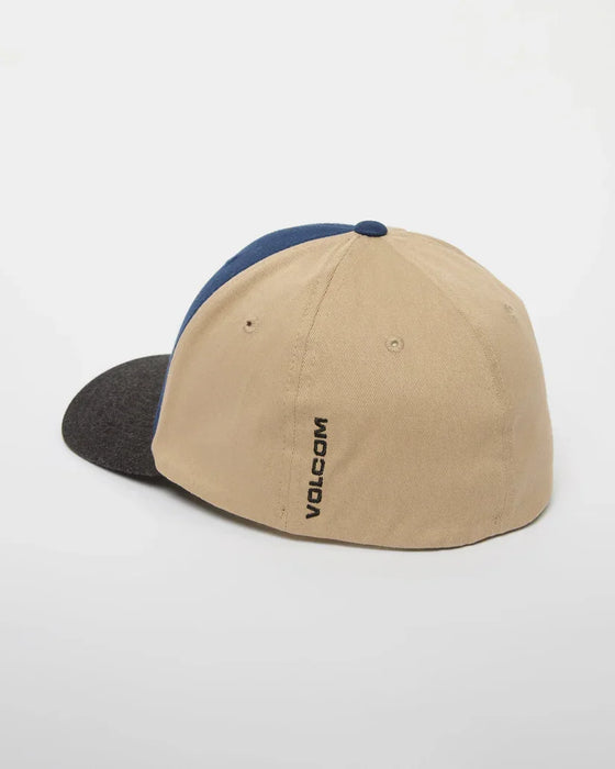 Volcom Full Stone Heather Flexfit Cap - Dust Bowl Indigo