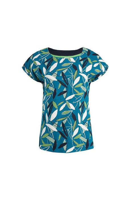 Weird Fish Paw Paw Organic Jersey T-Shirt Deep Sea Blue - Boardworx