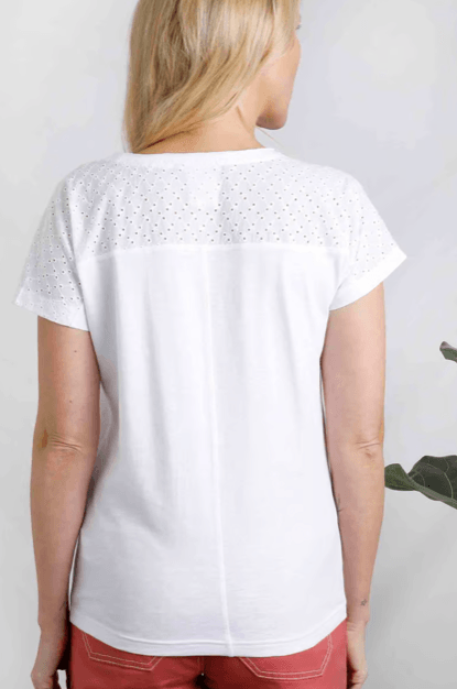 Weird Fish Pernille Cutaway Tee White - Boardworx