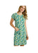 Weird Fish Tallahassee Organic Jersey Dress Kiwi