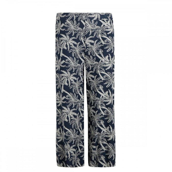 Weird Fish Tresco Lenzing EcoVero™ Cropped Trousers Midnight - Boardworx