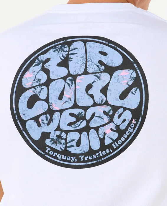 Rip Curl Wettie Passage Icon Tee White