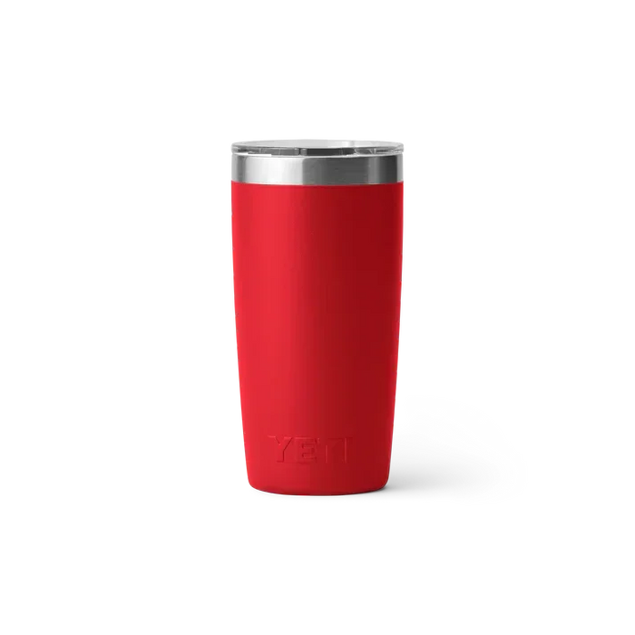 Yeti Rambler 10 oz red insulated tumbler with stainless steel rim