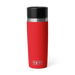 YETI Rambler 16oz red travel bottle with black lid for drinks and outdoor use