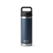 YETI Rambler 18oz Bottle with Chug Cap in navy, insulated stainless steel drinkware