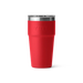 YETI Rambler 20 oz stackable cup in rescue red with stainless steel lid