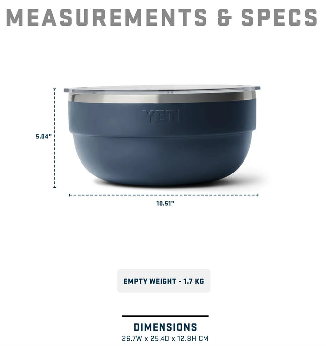 Yeti Rambler Large Insulated Bowl With Lid