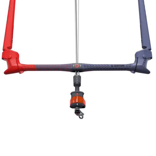 Duotone Trust Kite Bar 2023/24 control bar with red and blue handles for kitesurfing